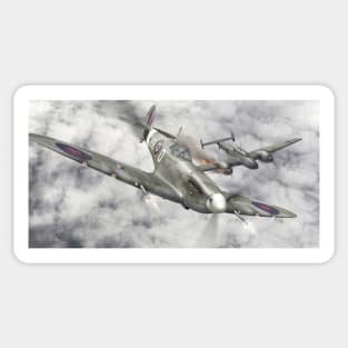 RAF Spitfire vs Bf110 Sticker